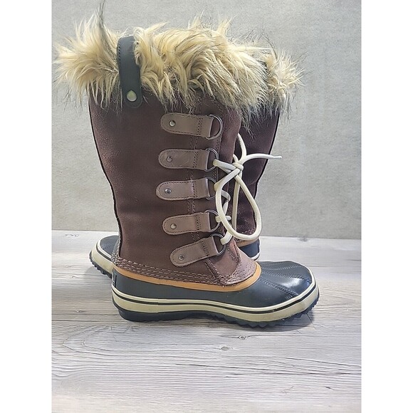 Sorel Joan of Arctic Waterproof Boots NL1540-256 Women's Size 6 Brown Leather - Picture 11 of 14